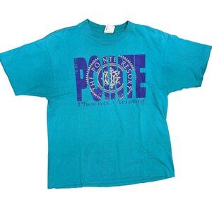 Vintage 90s The Pointe Phoenix Arizona Single Stitch TShirt Made in USA Blue XL